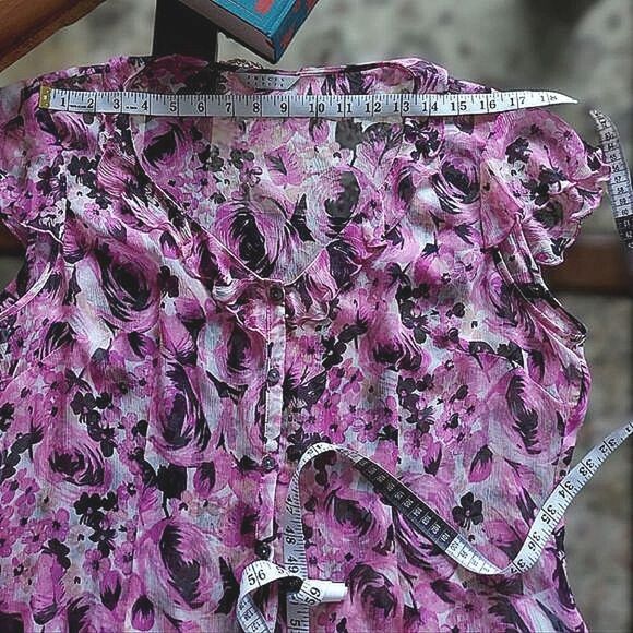 Vtg Precis Petite pink silk chiffon skirt set - Picture 5 of 15